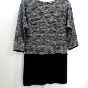 Ann Taylor Loft dress black & white size 4